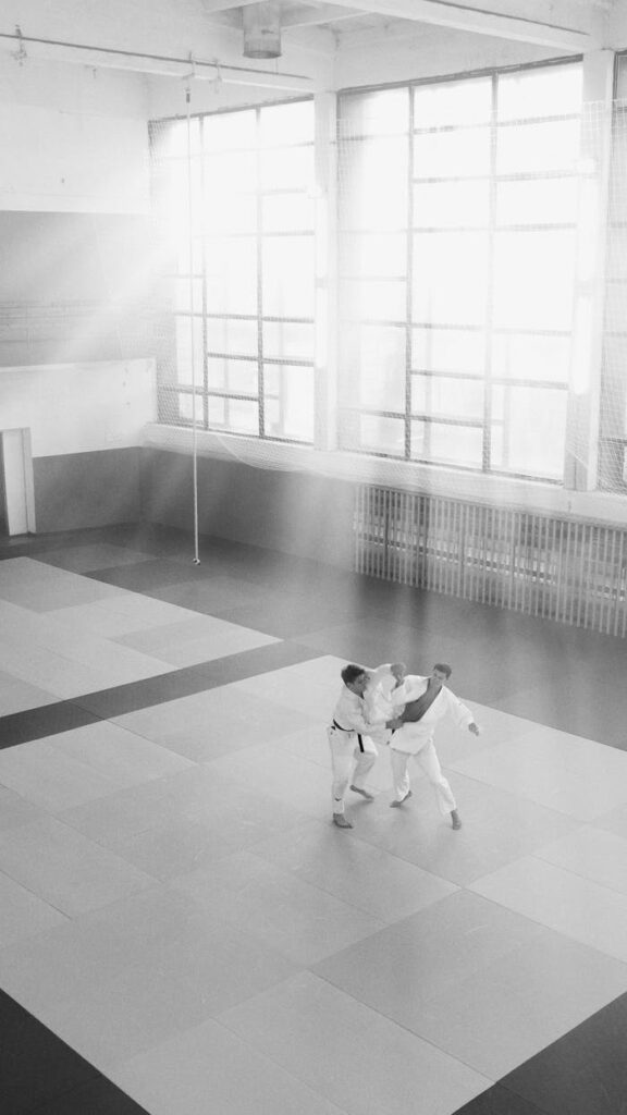 Taekwondo Athletes Having their Training